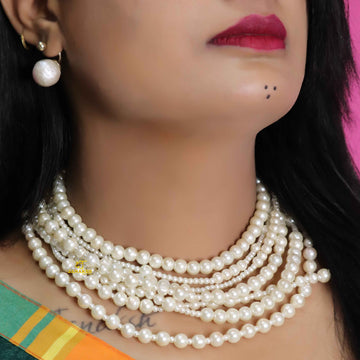 Janaksh Multi layered Royal touch beaded necklace inspired by sabyasanchi