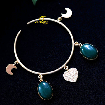 Colorful Stones Bracelet with Charms