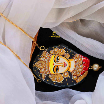 Hindu Gods and Bani Thani Face Painting Chain Necklace